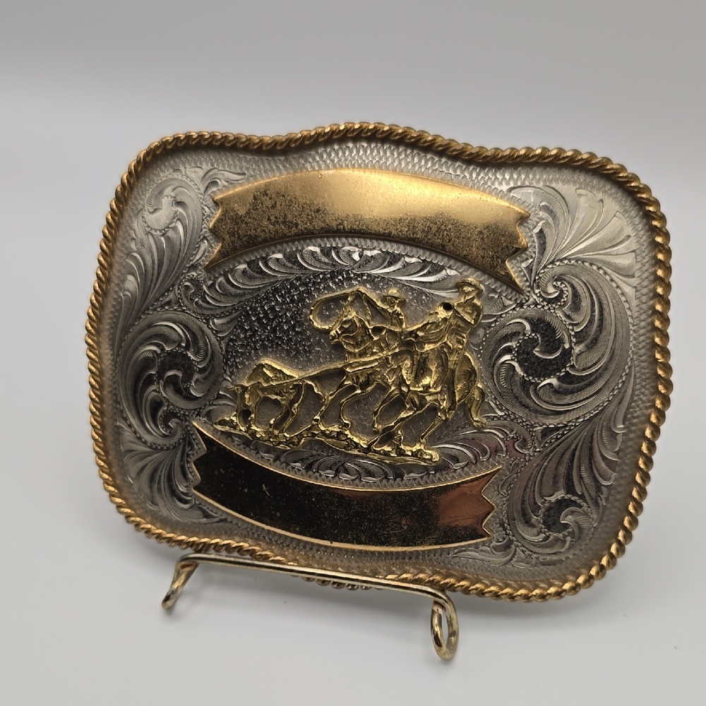 Montana Silversmiths Nickel Belt Buckle